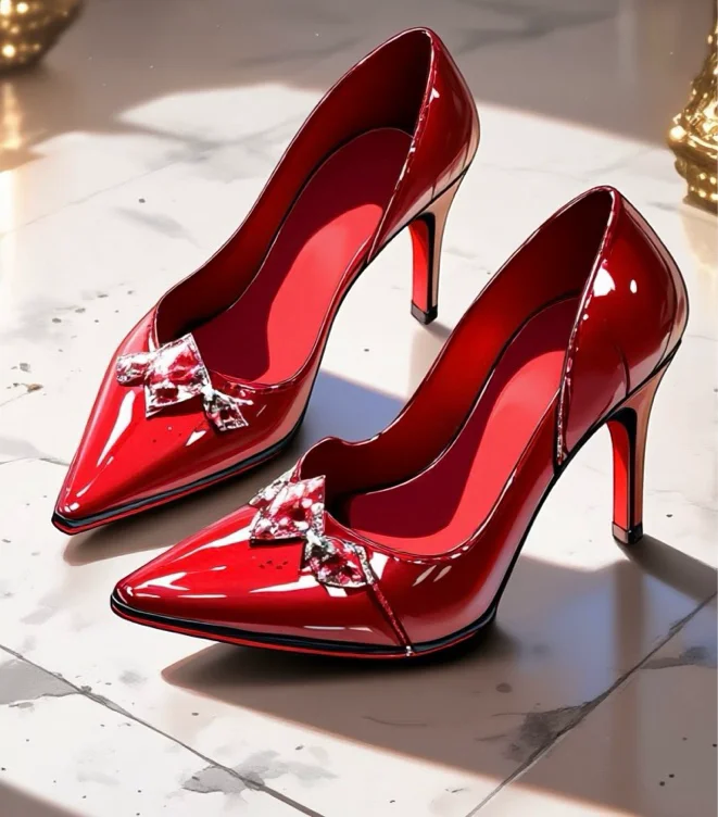 Royal crimson heels 
