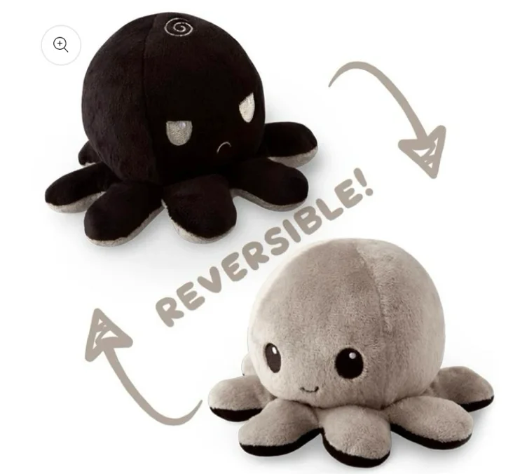 Black & Grey Reversible Octopus