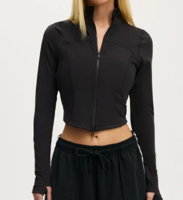 Ultra Soft Contour Long Sleeve Zip Through