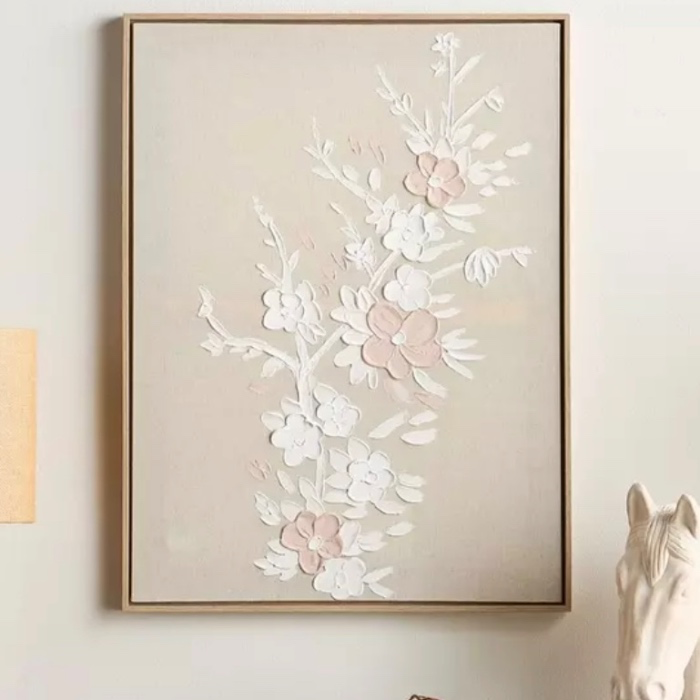 Inesa Hand-Painted Framed Canvas Wall Art