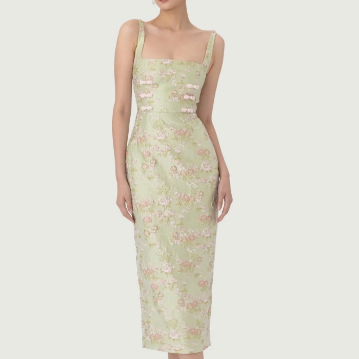 Alice Brocade Midi Dress