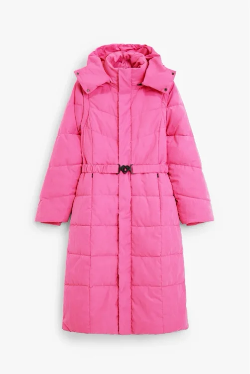Desigual pink winter coat