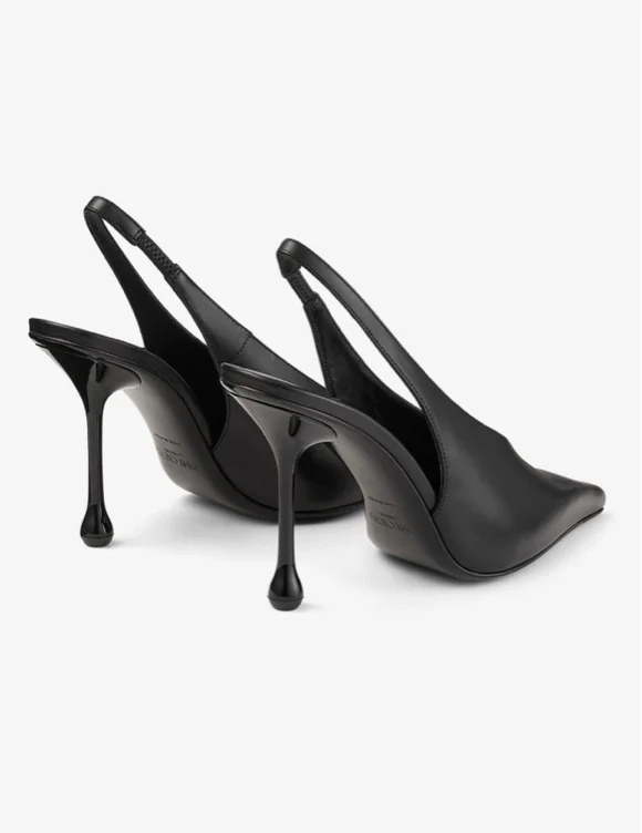 Jimmy Choo Isa 95 slingback van kalfsleer - Zwart - 38