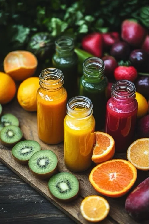 Fresh cold-pressed juice