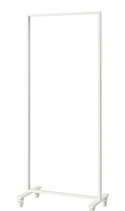 MITTZON Frame with castors - white 85x205x50 cm