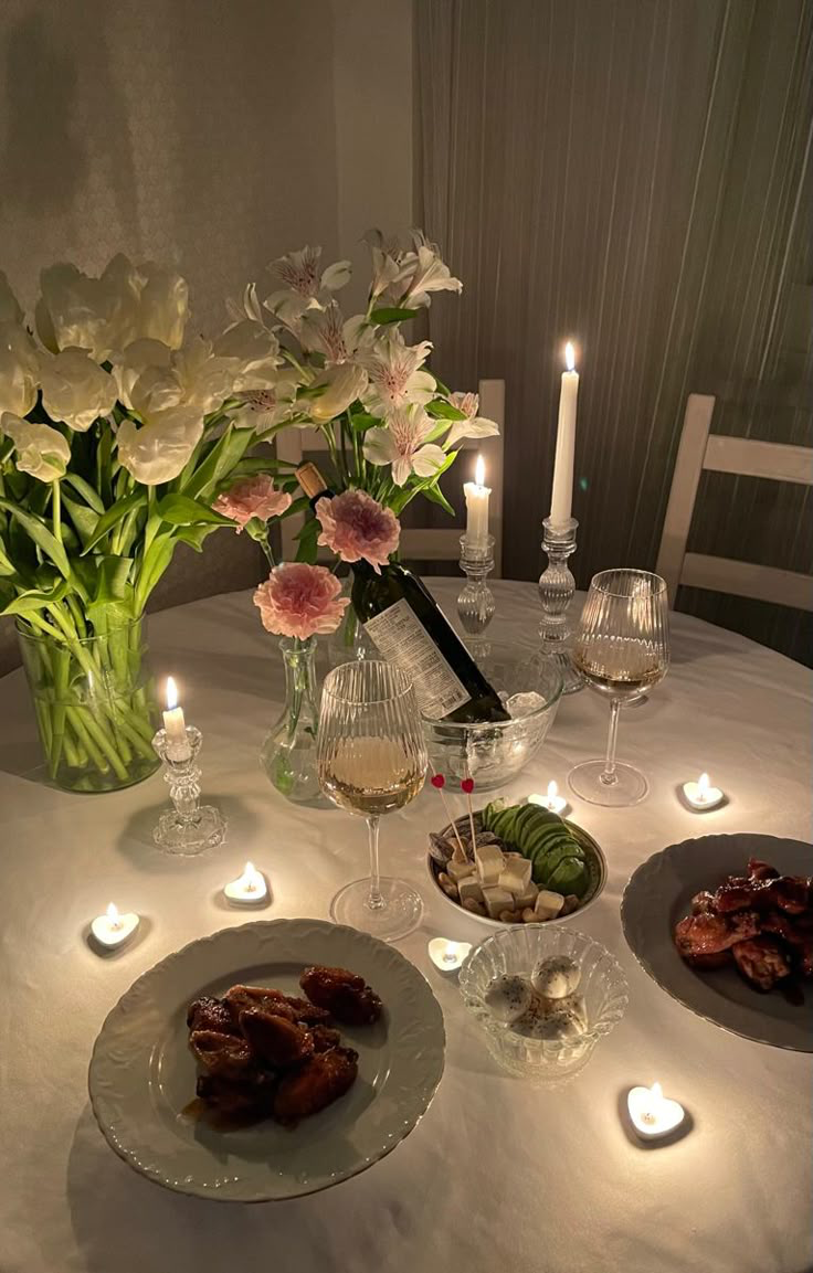 Dinner treat 🍽️🍷