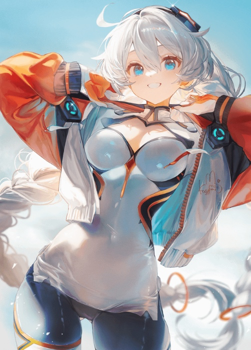 Kiana HI3 White Comet Cosplay