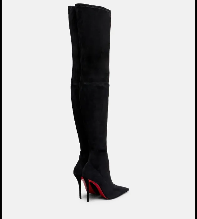 Overknee Miss Z Christian Louboutin Velour 