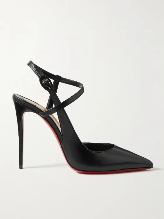CHRISTIAN LOUBOUTIN Jenlove 100 Slingback-Pumps aus Leder