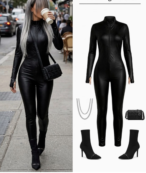 leather onesie