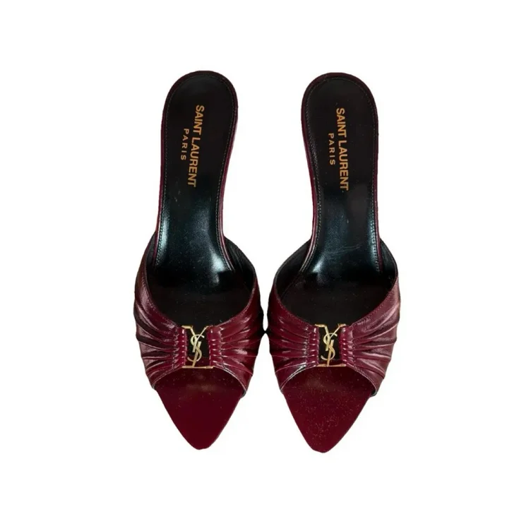 Saint Laurent Leather Mules