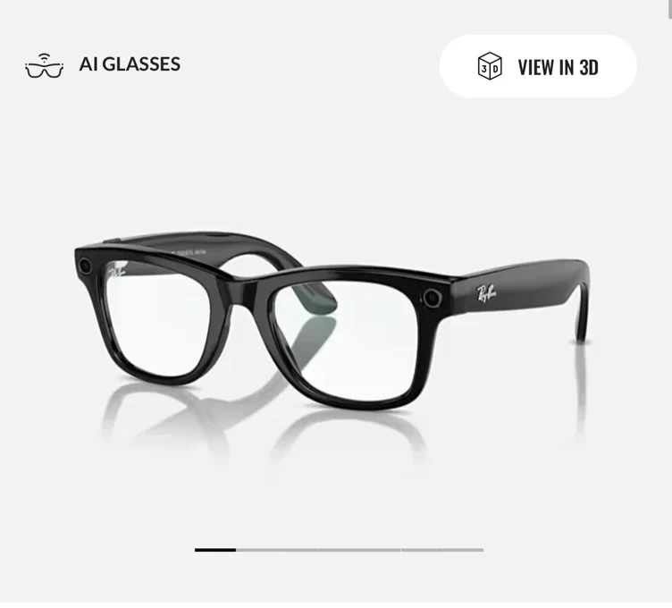 RAY-BAN META WAYFARER - GEN 1 Sunglasses in Black and Clear - | Ray-Ban® US