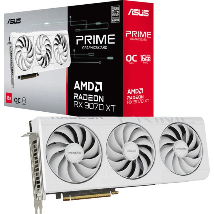 ASUS Prime Radeon RX 9070 XT White OC Edition 16GB