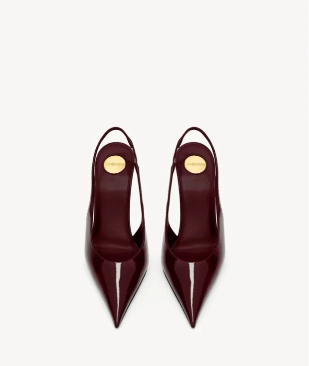 P.A.R.I.S. slingback pumps in patent leather