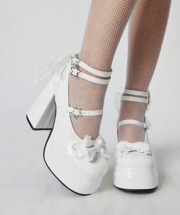 Women's Closed Toe Platform Gothic Shoes