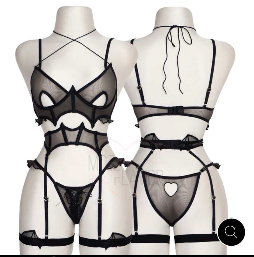 Bratty Devil Lingerie | Black / Top / XS/S