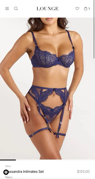 Lounge Cassandra Lingerie Set in 34C, S