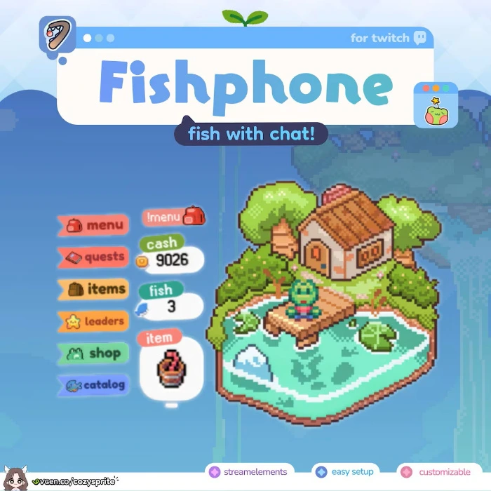 fishphone stream game widgit