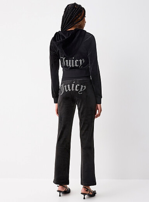 Juicy Couture Diamond Logo Velvet Pants