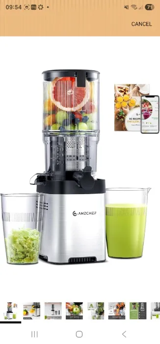 AMZCHEF Slow Juicer - Big Feed