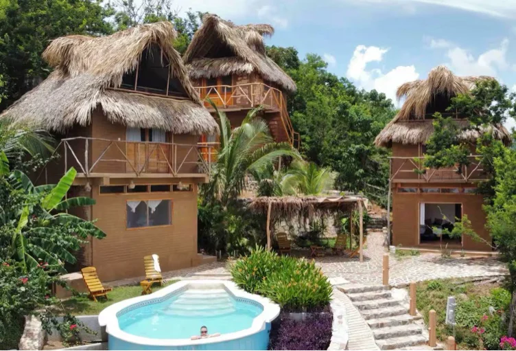 Hotelroom in natural building 