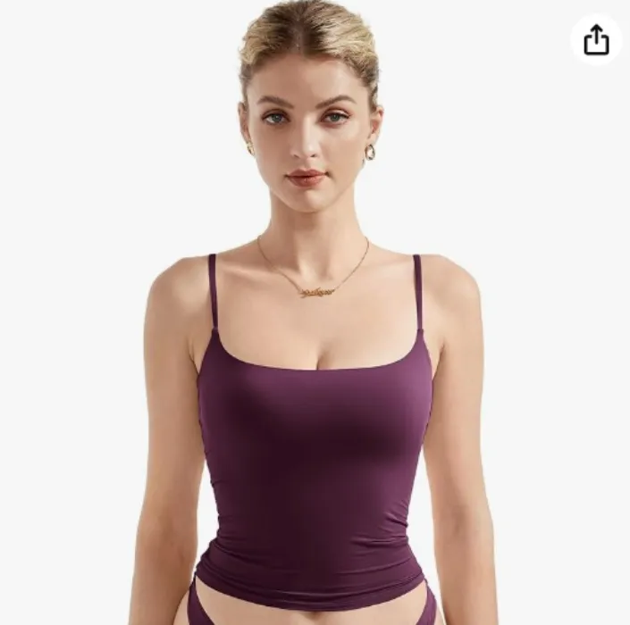 Women Square Neck Tank Top