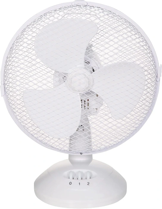 Russell Hobbs RHPDF0921 Tischventilator, tragbar, 23 cm, 2 Geschwindigkeiten, Weitwinkel-Schwenken, leise im Betrieb, ideal für Schlafzimmer oder Büro, weiß