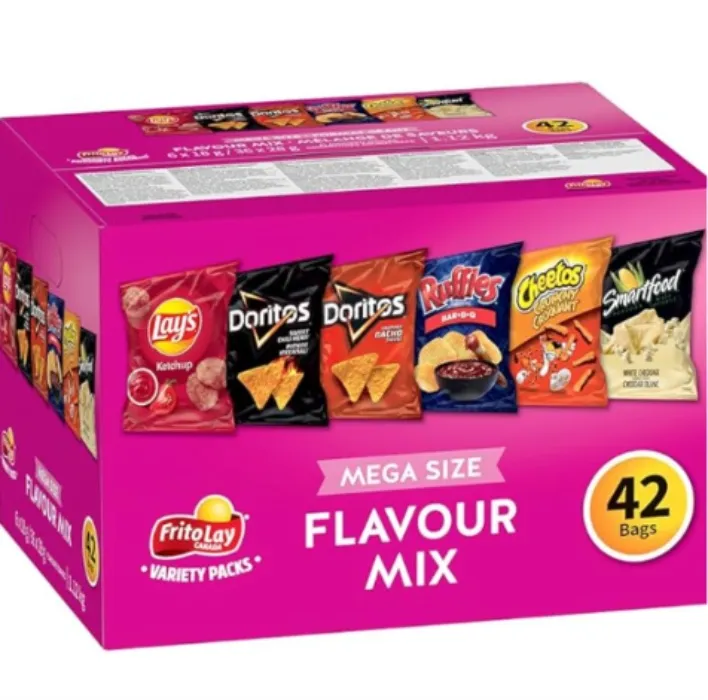 Frito-Lay Variety Packs Flavour Mix Flavoured Snacks, 42 bags (6x18g / 36x28g) - 1.18 kg (Pack of 1)