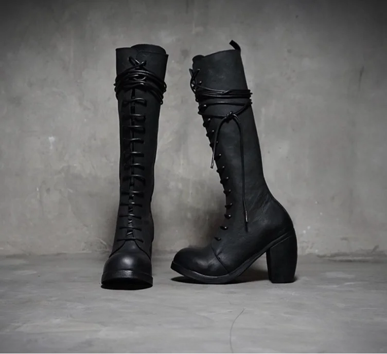 Handmade Avant-Garde Leather Boots 