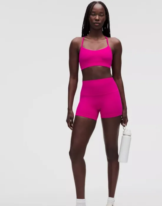 Lululemon 4in Pink Flare Shorts
