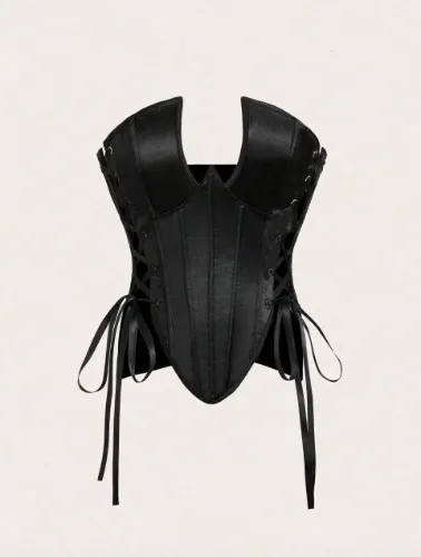 Black vampy corset