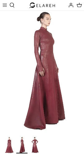 Gelareh Designs - TAMBORA GOWN RED- WAXED