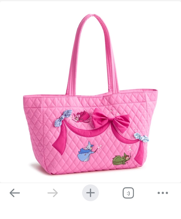 Vera Bradley sleeping beauty quilted tote