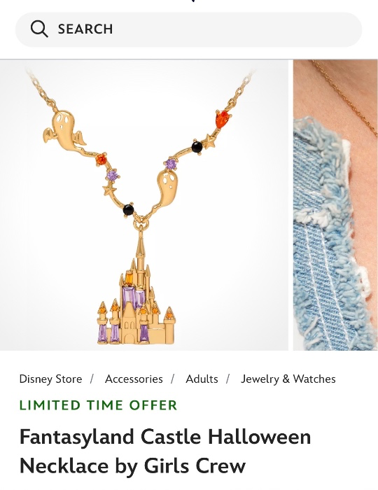 Disney Halloween necklace 