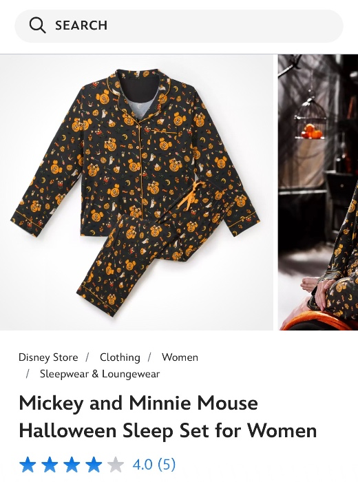 Disney Halloween pajamas