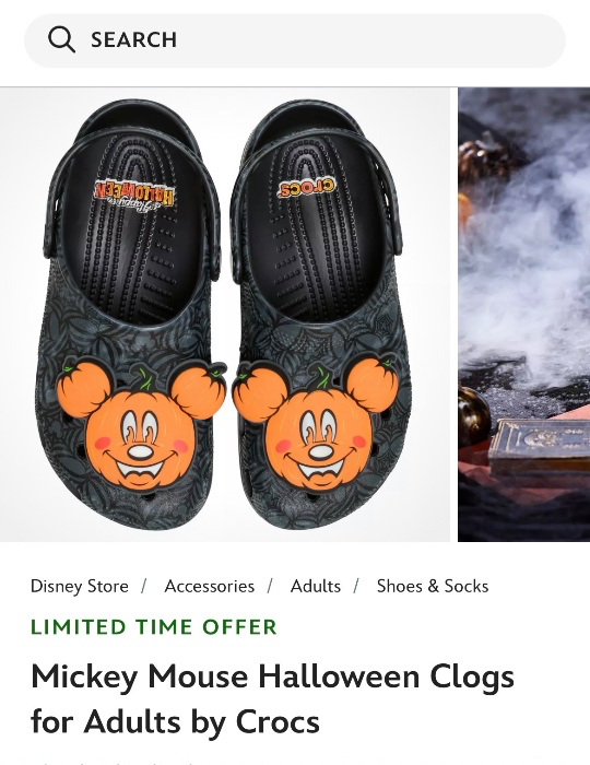 Mickey pumpkin crocs