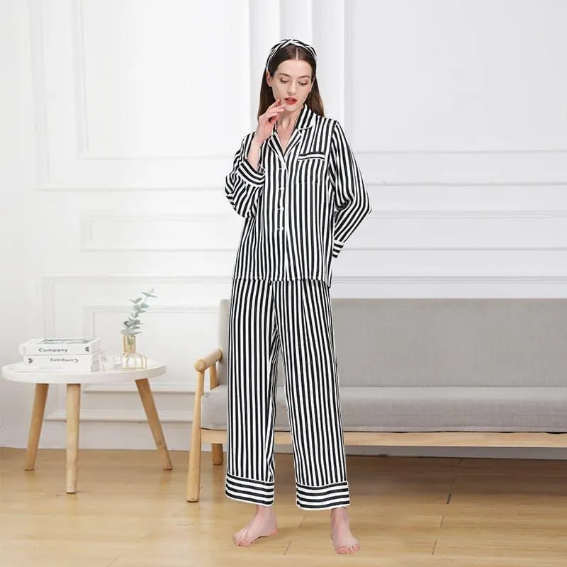 Striped 100% silk pajamas - worth $375