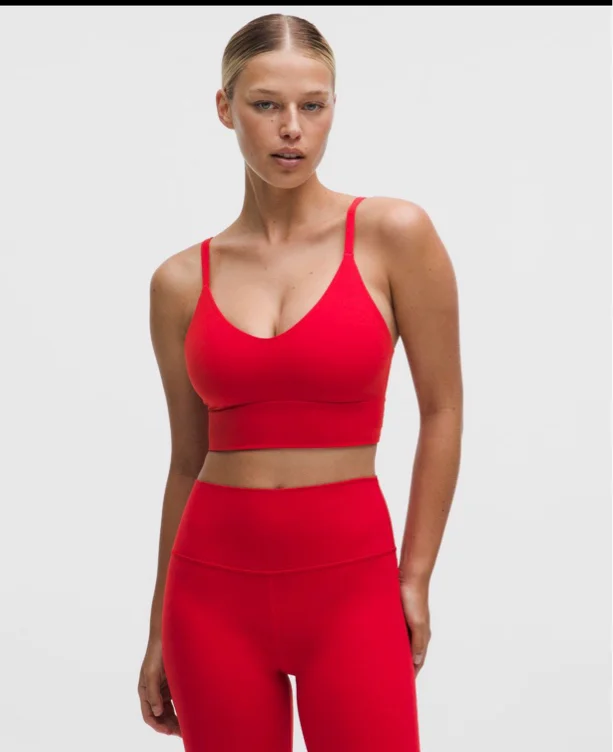 lululemon Focuser Scoop-Neck Bra Nulu *Light Support, C/D Cup - White - XXS