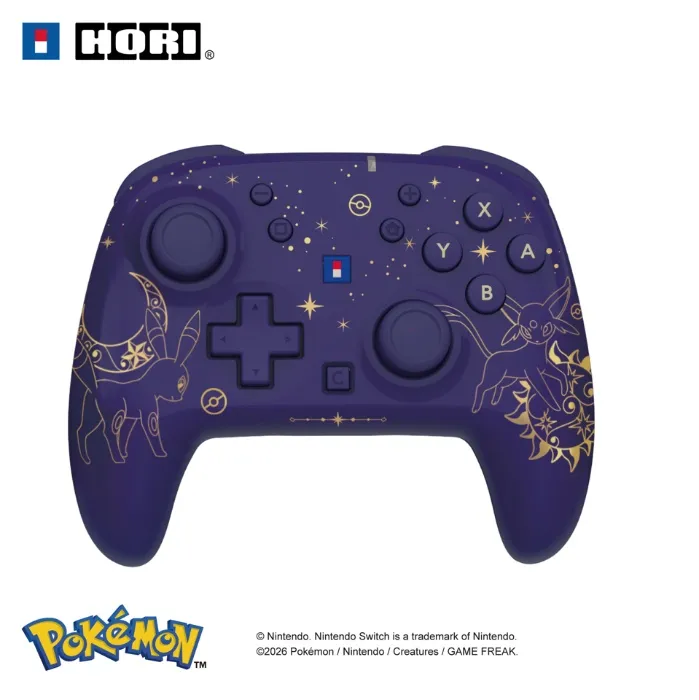 HORI - Wireless HORIPAD Turbo (Espeon & Umbreon) for Nintendo Switch 2 - Purple
