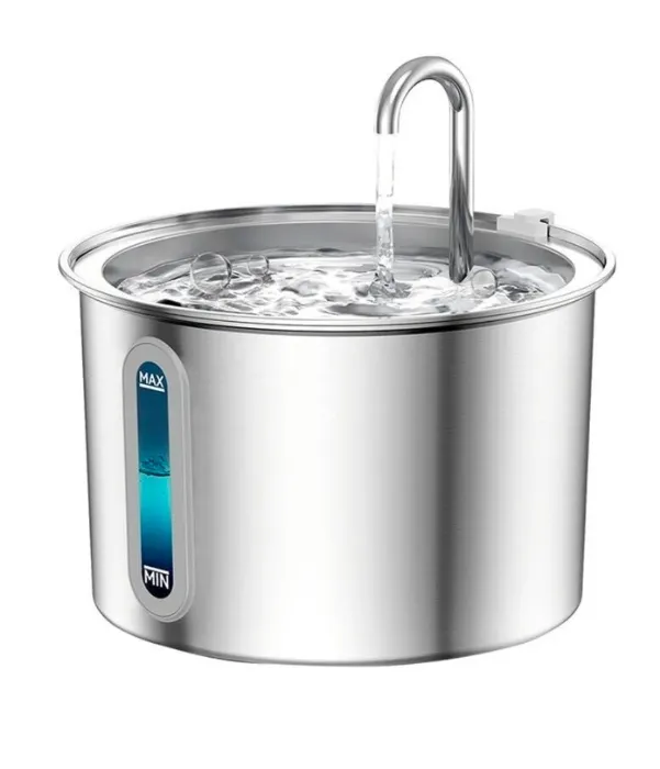Oneisall Cat Water Fountain Stainless Steel 2L - Stainless steel