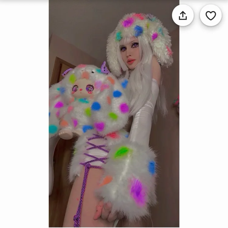 Custom polka dot bunny fit 