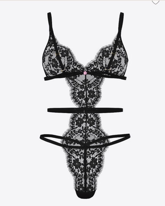 Dare to Dream Lace Strappy Triangle Teddy