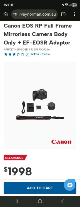 Canon eso rp 