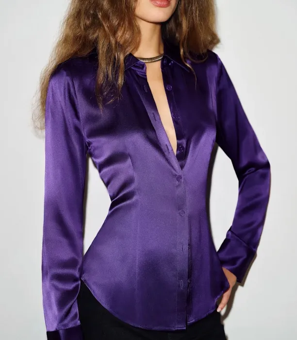Raya Fitted Silk Shirt