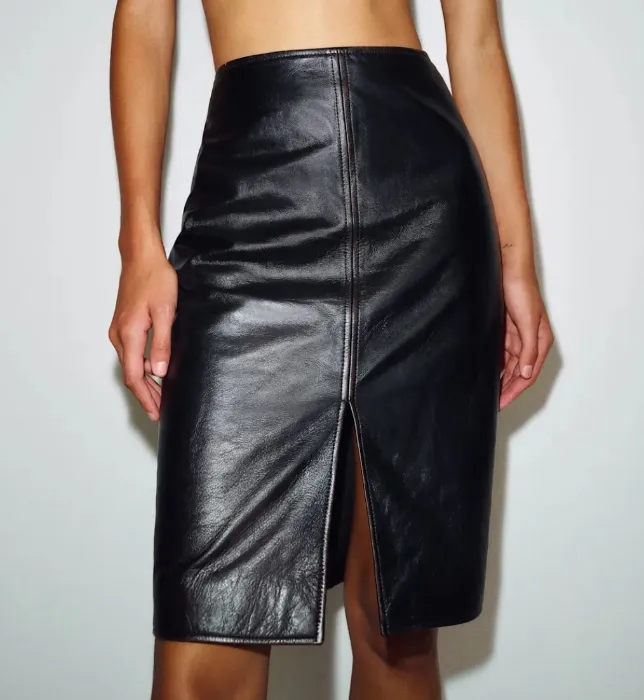 Patti Leather Skirt