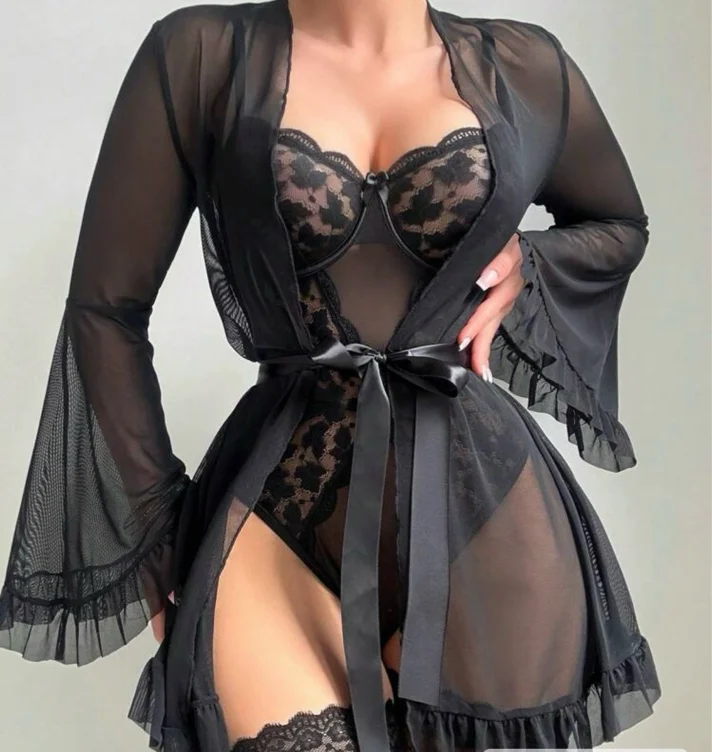 Black body and gown