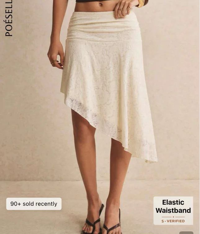 Cream skirt