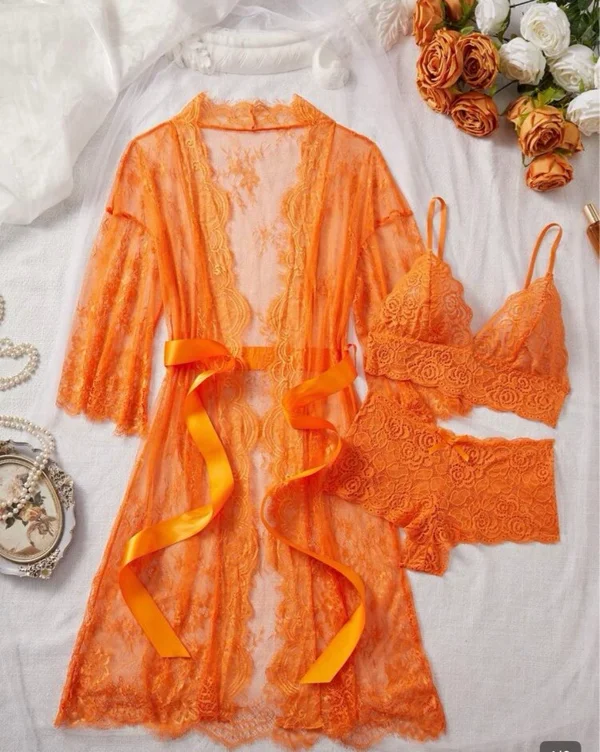 Lingerie and gown set