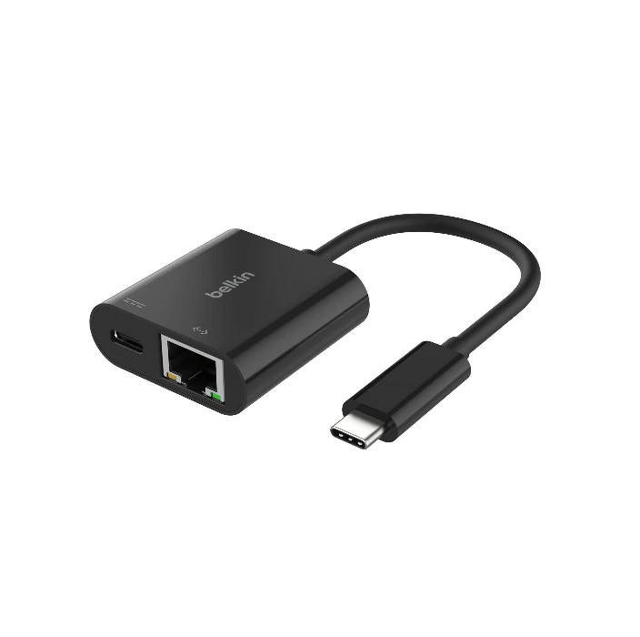 Belkin USB-C Ethernet Adapter + Cables