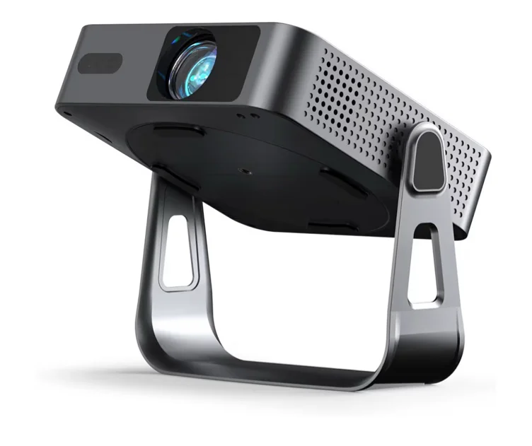 Officially-Licensed APP & Native 1080P】Thinnest 1.81" Smart Mini Projector with WiFi and Bluetooth, Auto Focus & Keystone Portable Outdoor Projector, VOPLLS 4K Support Home Movie Projector